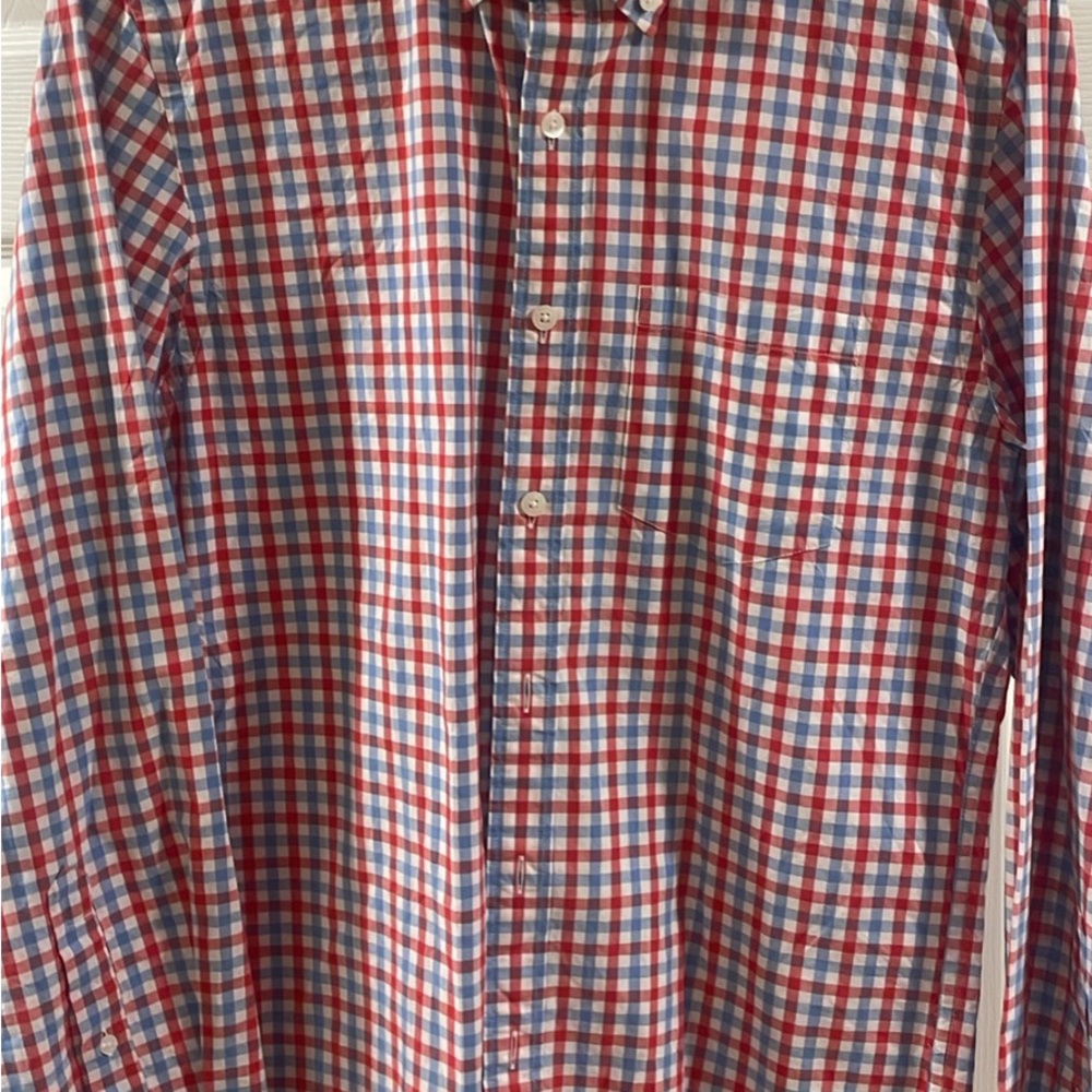J. Crew Red and Blue Plaid Casual Shirt